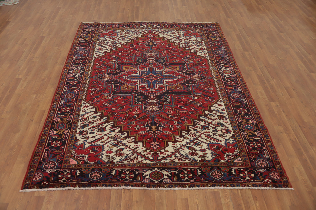 Vegetable Dye Heriz Persian Area Rug 7x9