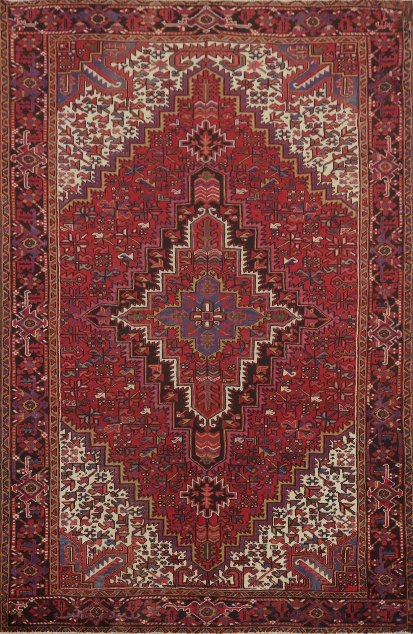Vegetable Dye Heriz Persian Area Rug 7x10