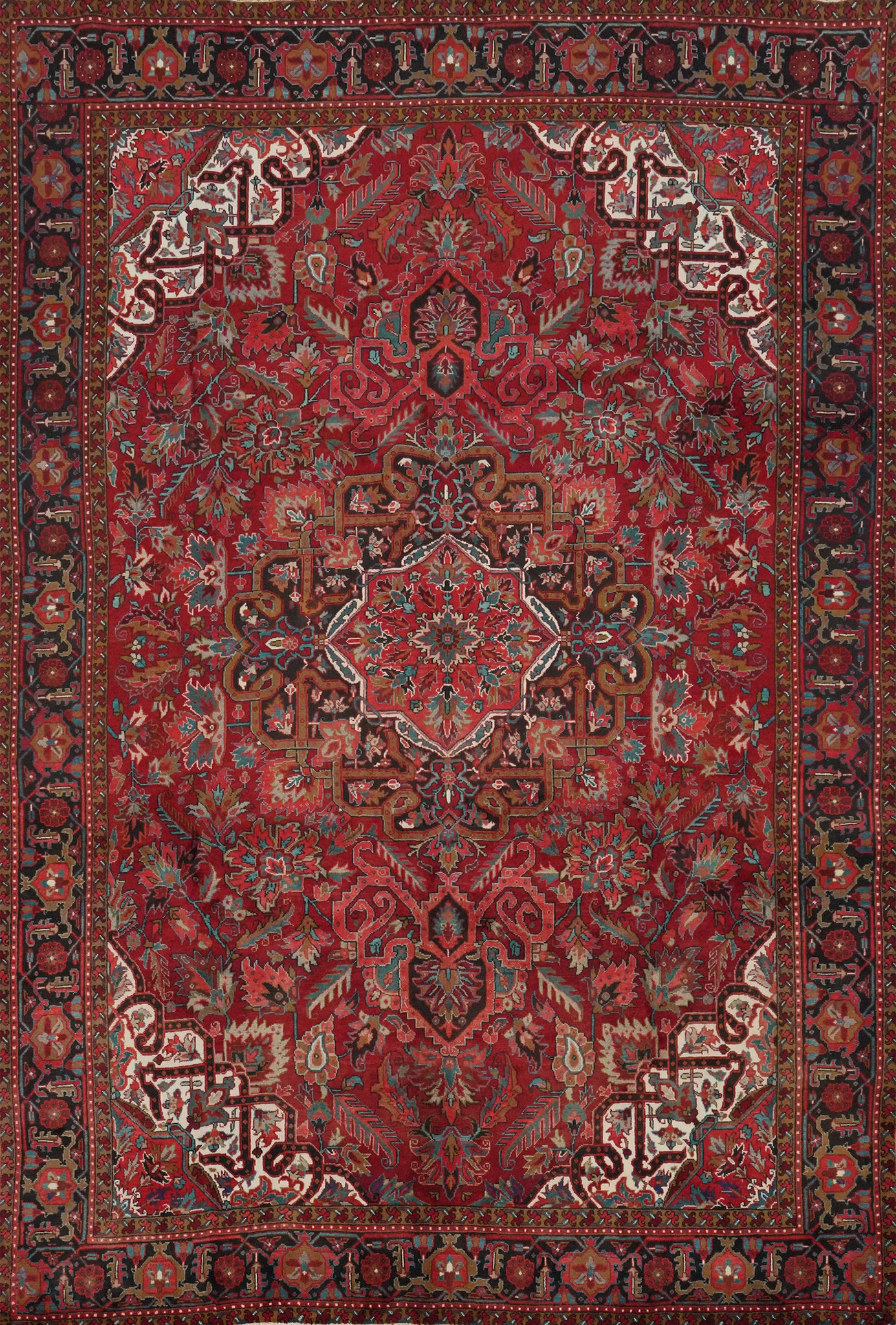 Vegetable Dye Heriz Persian Area Rug 10x13
