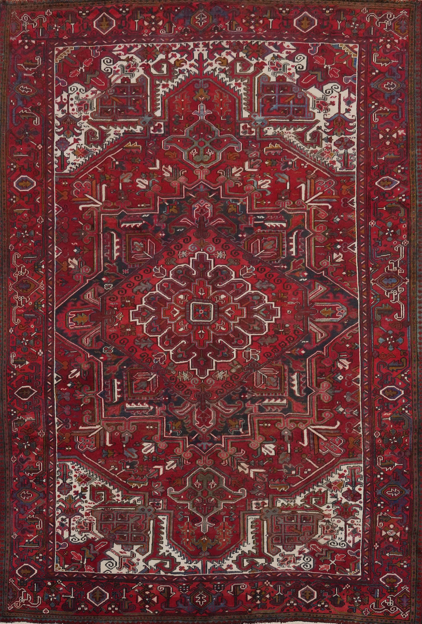 Vegetable Dye Heriz Persian Area Rug 10x13