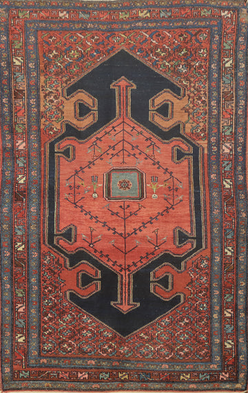 Vegetable Dye Antique Malayer Persian Rug 4x7