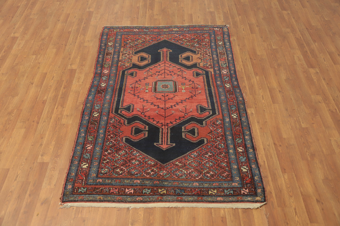 Vegetable Dye Antique Malayer Persian Rug 4x7