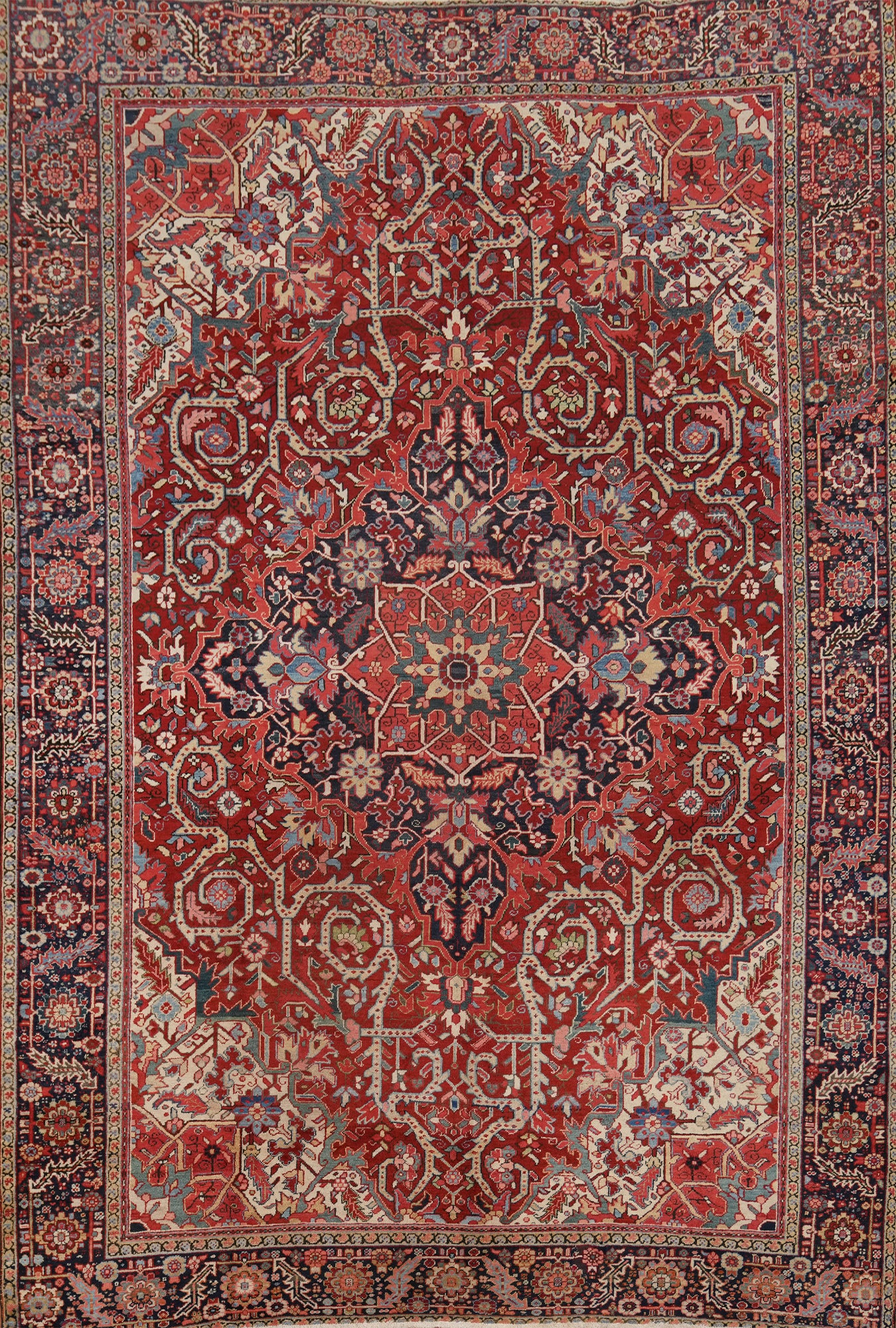 Vegetable Dye Heriz Persian Area Rug 10x13