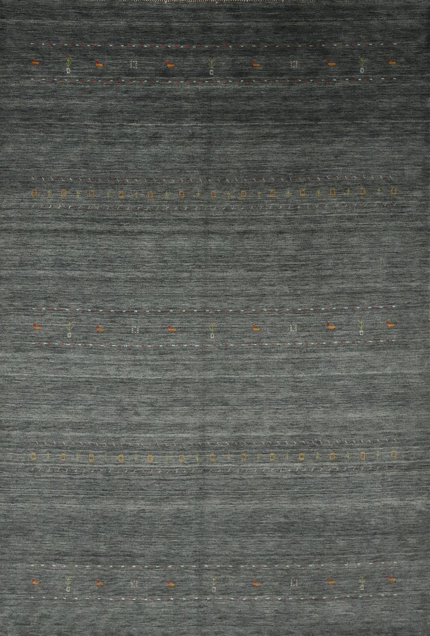 Wool Gabbeh Handmade Large Area Rug 10x12