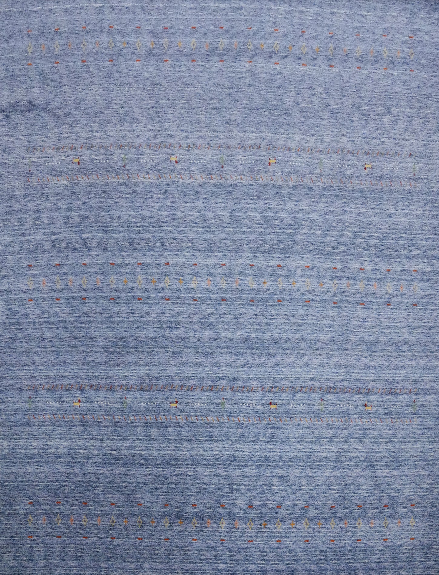 Chic Blue Gabbeh Rug 10x10 with Delicate Accents for Stylish Homes