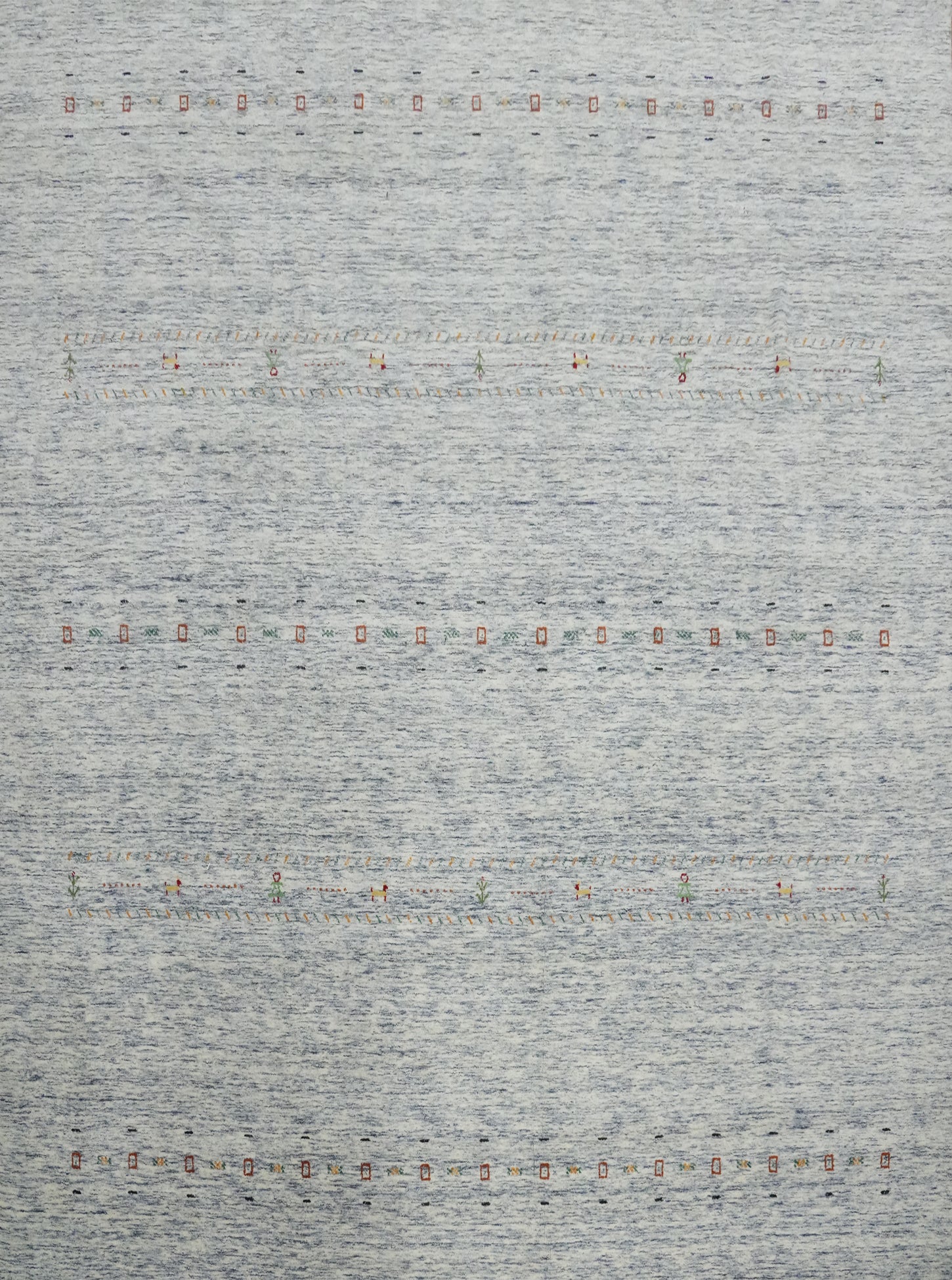 Square Wool Gabbeh Handmade Area Rug 10x10