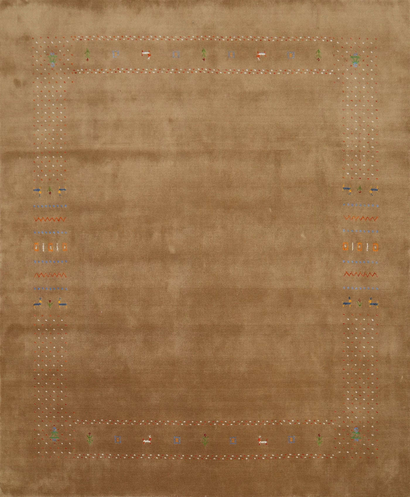 Handmade Wool Gabbeh Square Area Rug 8x8