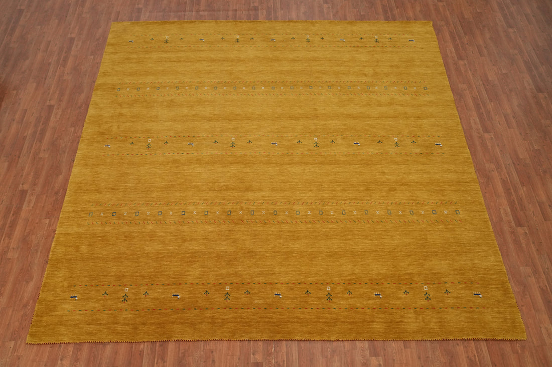 Little Animals Wool Gabbeh Square Large Rug 12x12
