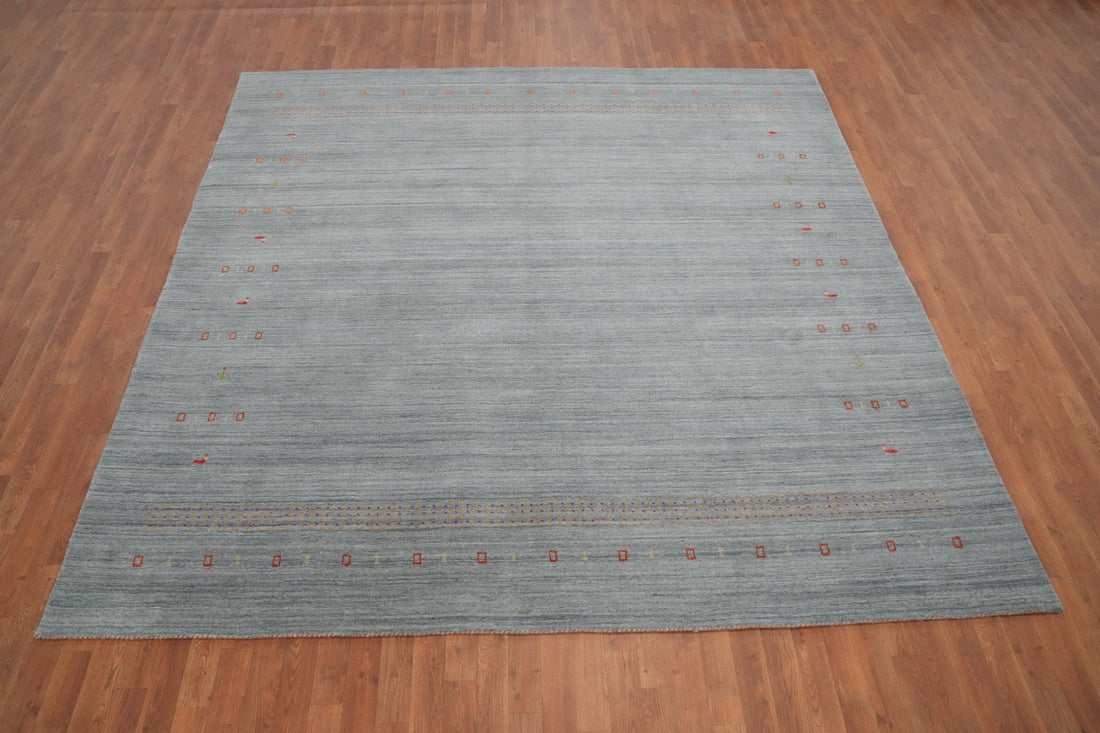 Stylish Chic Gabbeh Square Wool Area Rug 9x9
