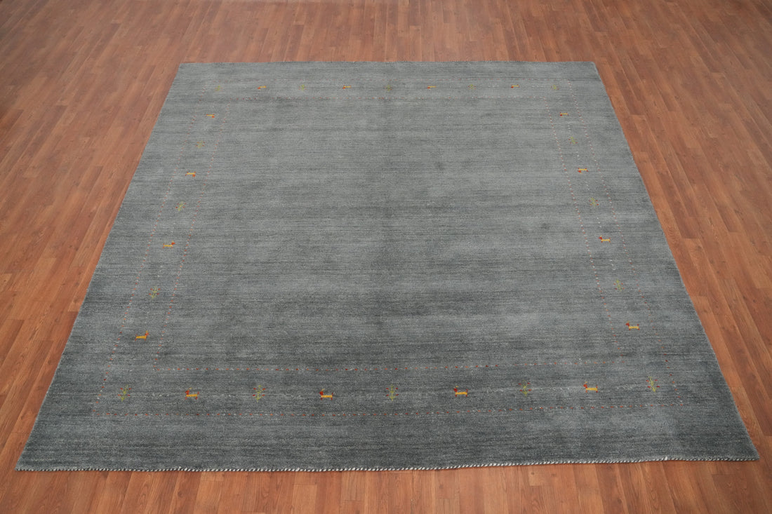 Tribal Gabbeh Handmade Wool Area Rug 9x9