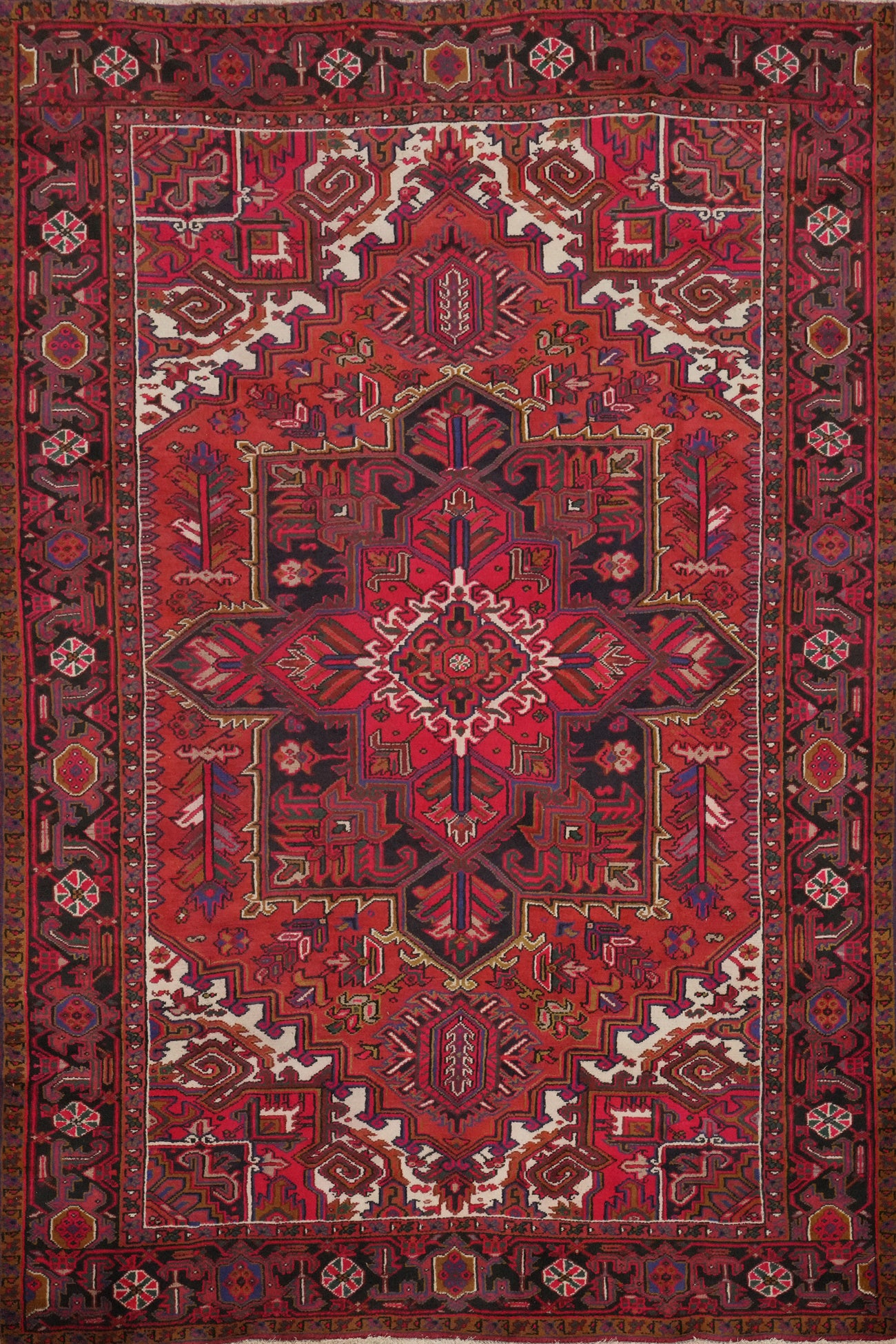 Vegetable Dye Heriz Persian Area Rug 7x10