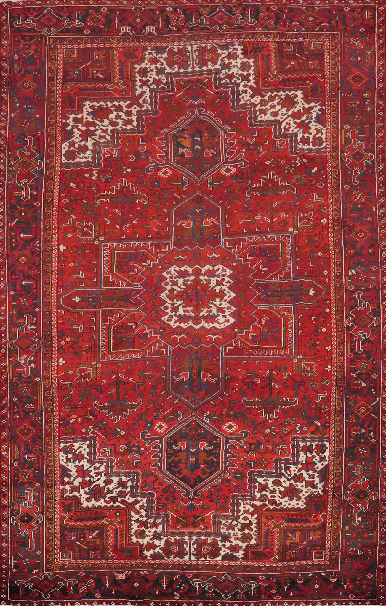Vegetable Dye Heriz Persian Area Rug 10x13