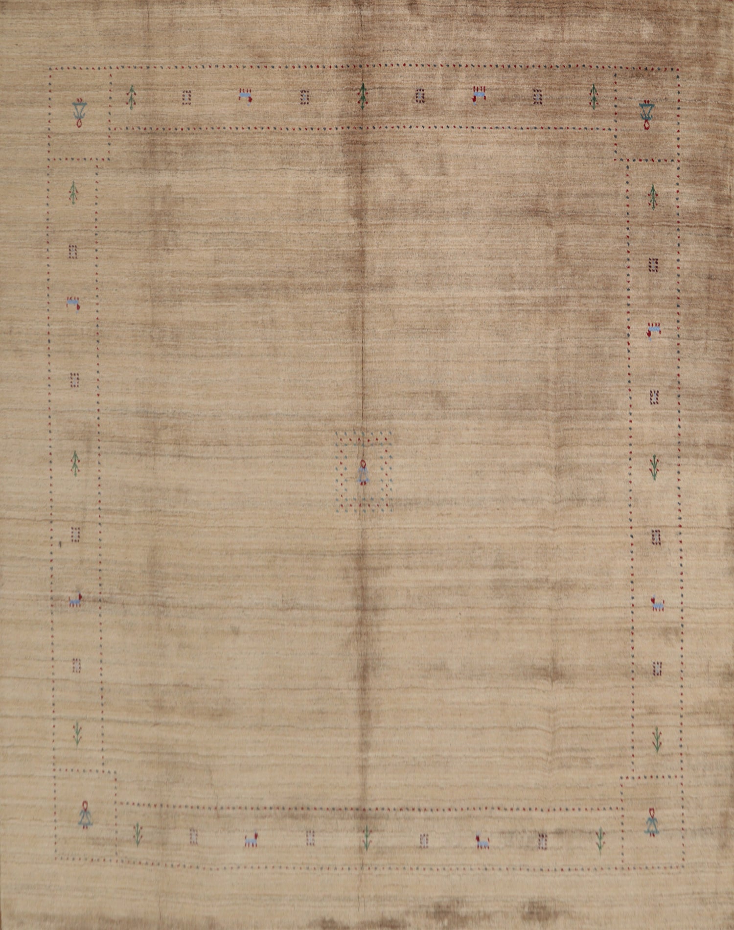 Handmade Gabbeh Square Wool Area Rug 9x9