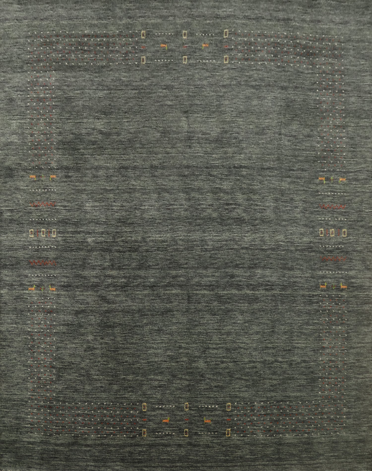 Tribal Gabbeh Square Area Rug 10x10