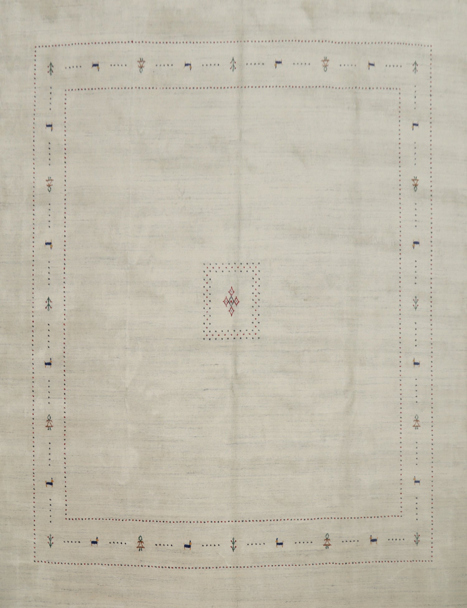Handmade Wool Gabbeh Square Area Rug 10x10