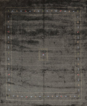 Tribal Gabbeh Square Wool Area Rug 10x10