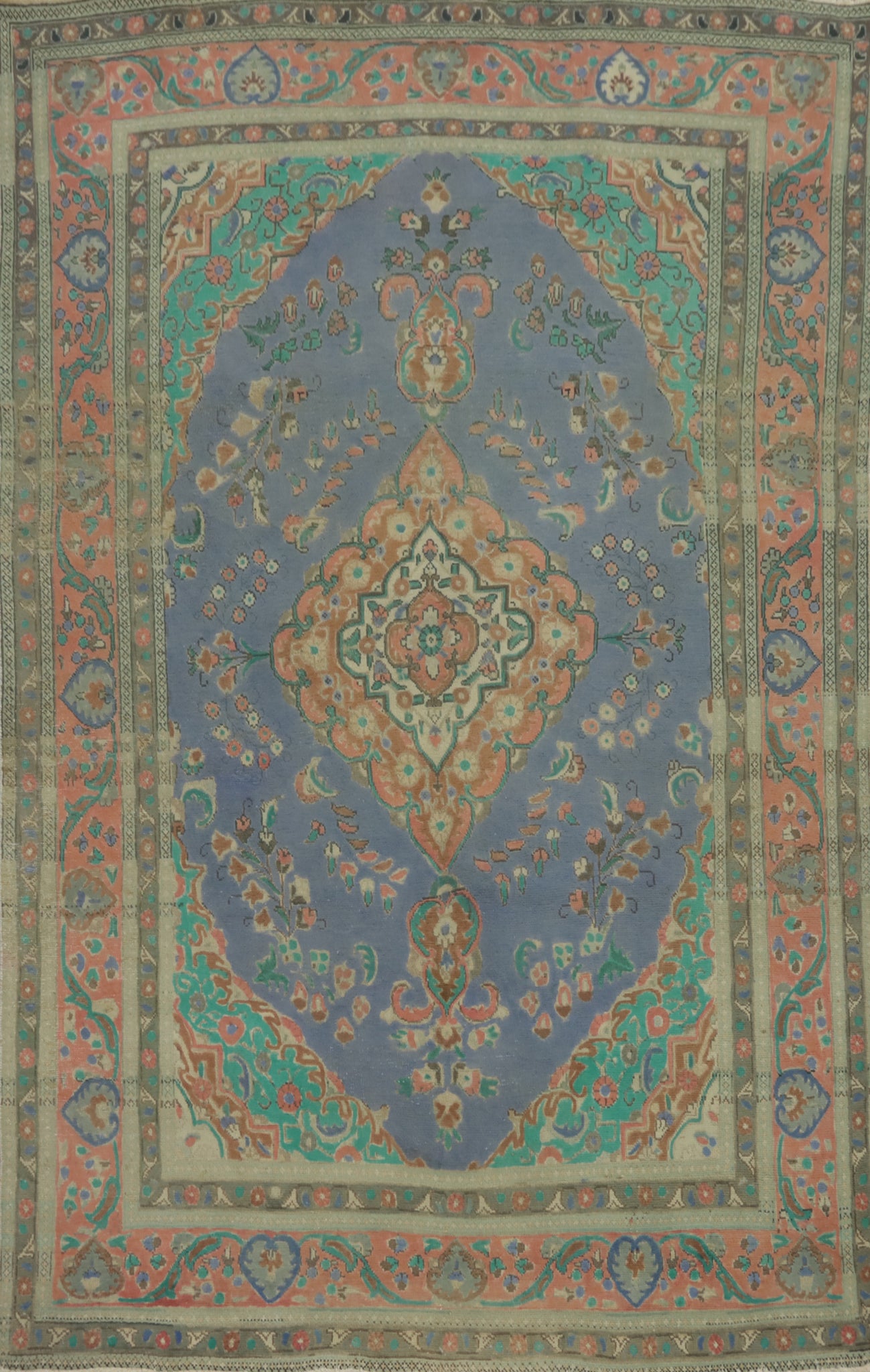Traditional Wool Tabriz Persian Area Rug 7x10