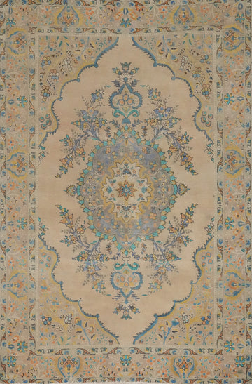 Exquisite Medallion Persian Rug 7x10 with Elegant Tabriz Design