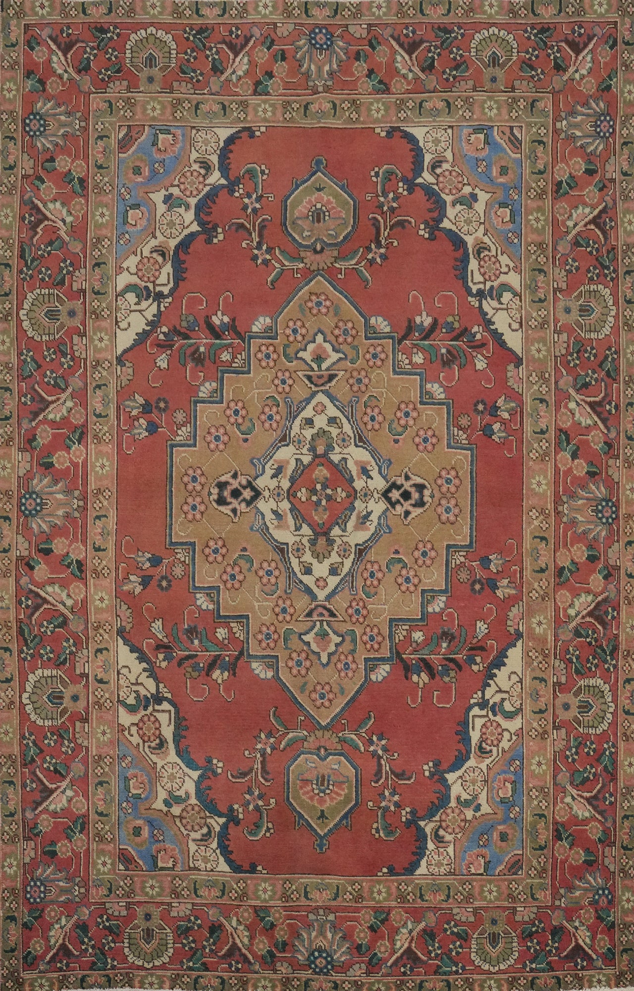 Traditional Wool Tabriz Persian Area Rug 7x10