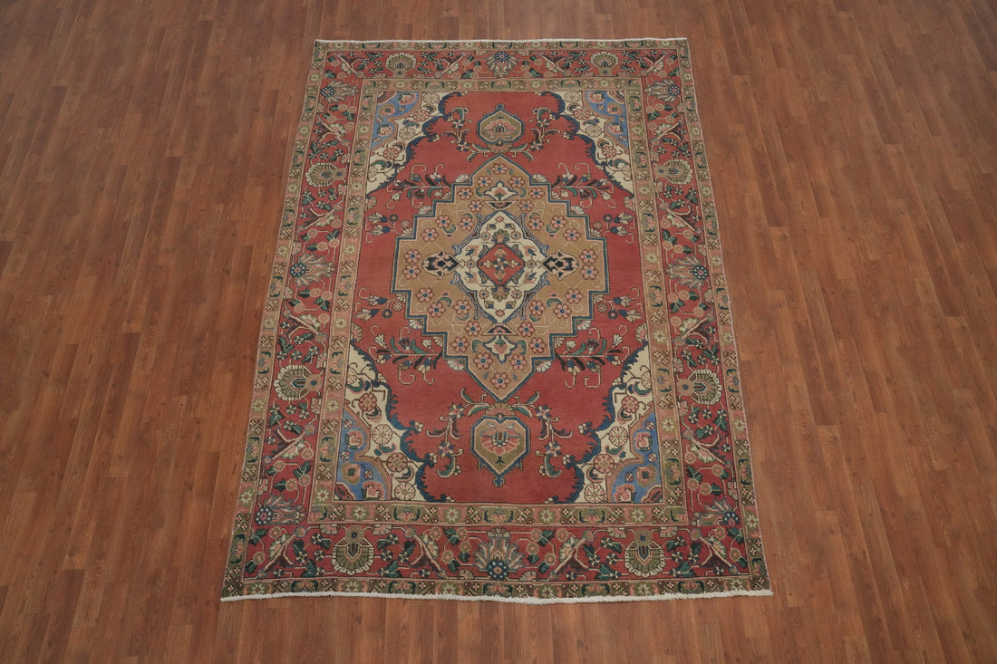 Traditional Wool Tabriz Persian Area Rug 7x10