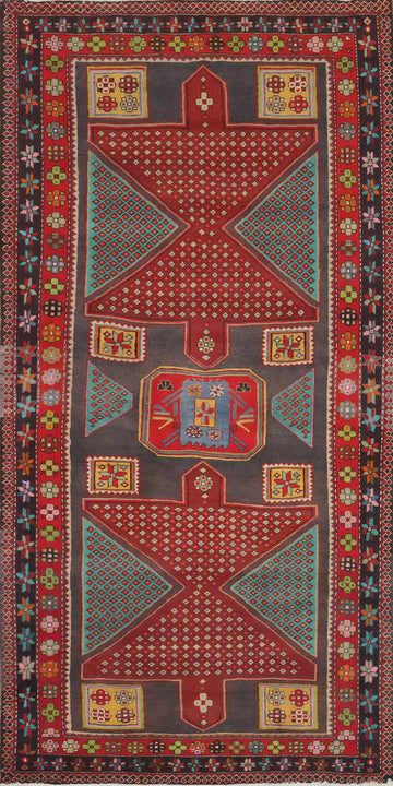 Geometric Ardebil Persian Area Rug 5x10