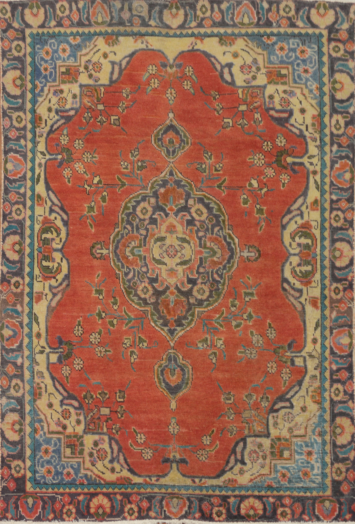 Traditional Wool Tabriz Persian Rug 4x6