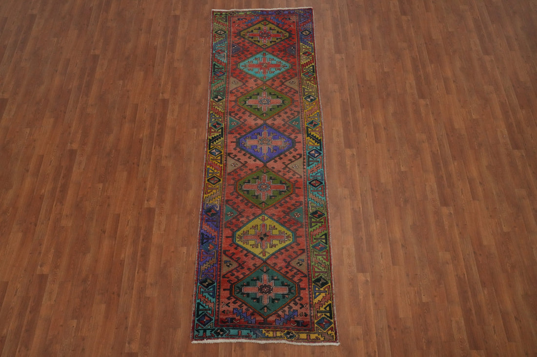 Handmade Wool Tabriz Persian Runner Rug 3x10