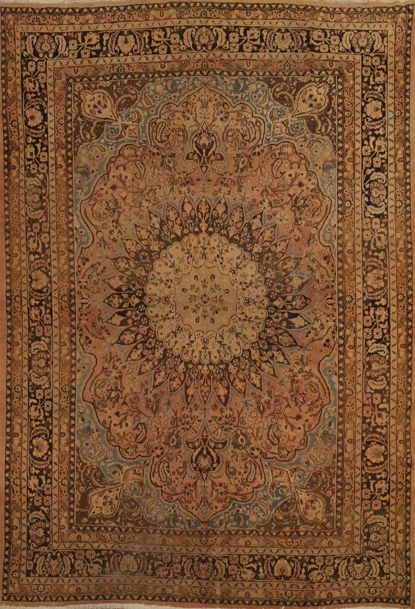 Timeless Beauty Vintage Tabriz Persian Area Rug 10x13