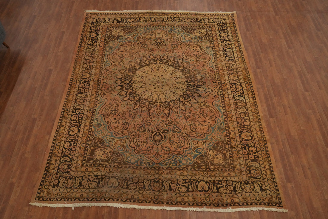 Timeless Beauty Vintage Tabriz Persian Area Rug 10x13