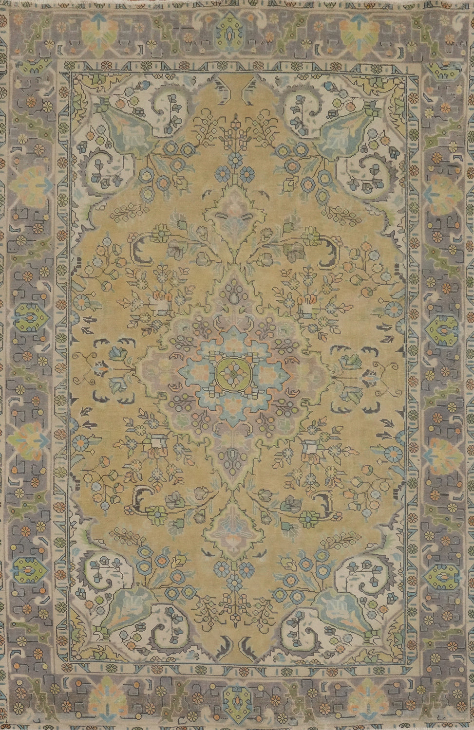Traditional Wool Tabriz Persian Area Rug 7x9