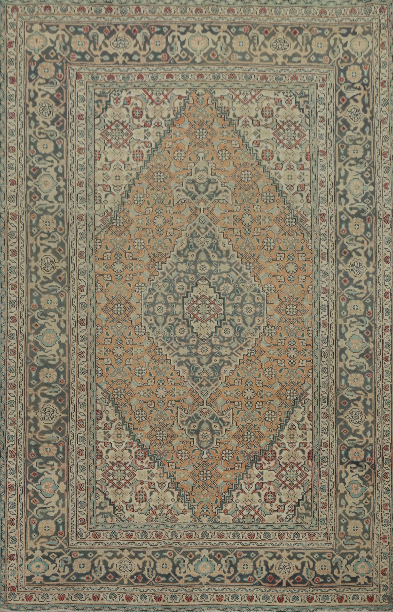 Vegetable Dye Tabriz Persian Area Rug 7x10