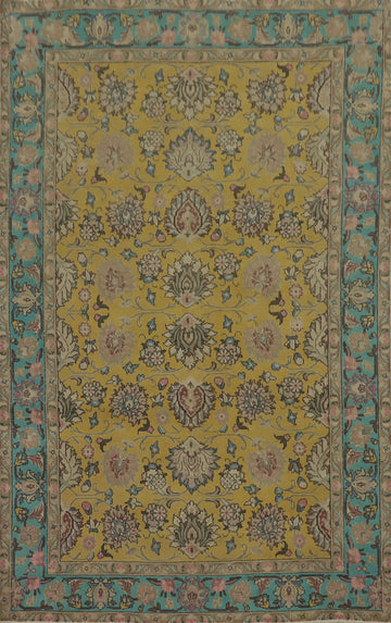 Handmade Floral Tabriz Persian Area Rug 6x9