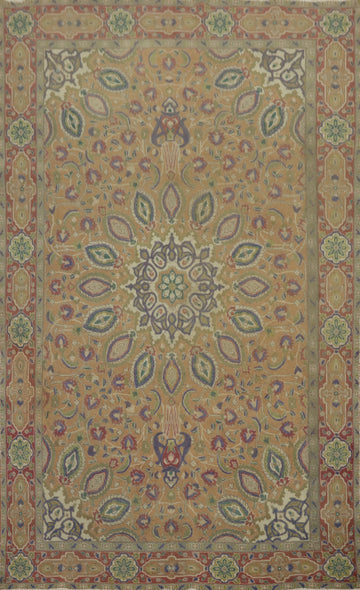 Handmade Floral Tabriz Persian Area Rug 6x9