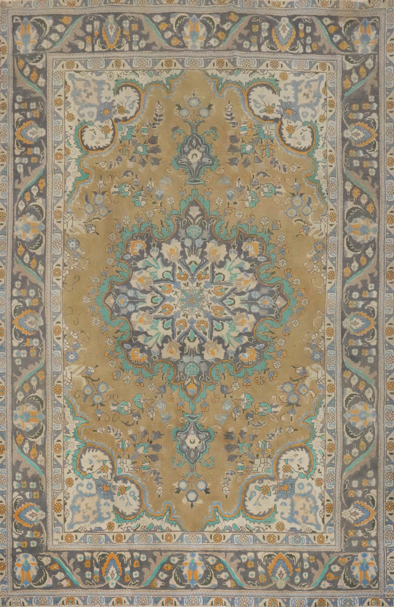 Traditional Wool Tabriz Persian Area Rug 6x9