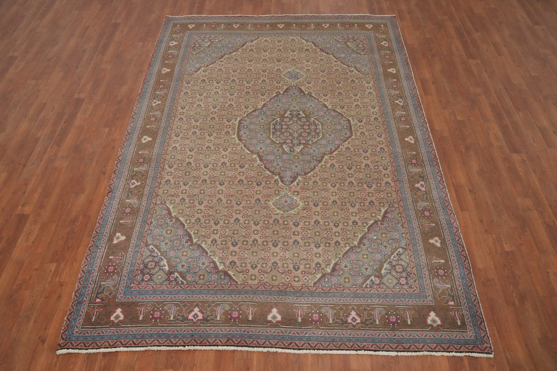 Handmade Wool Tabriz Persian Area Rug 6x9