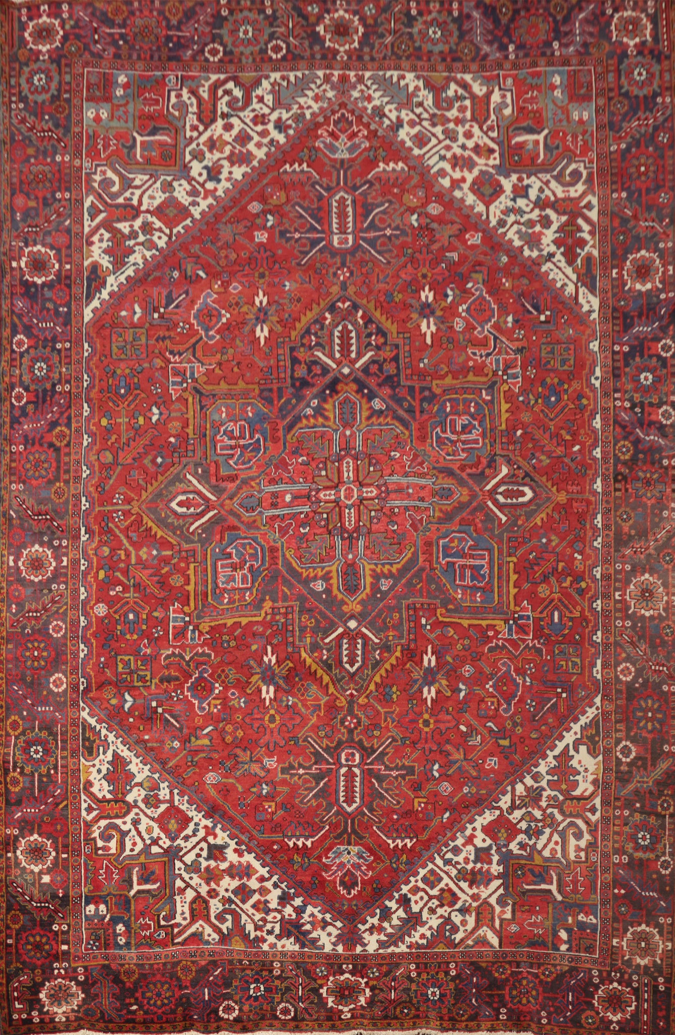 Vegetable Dye Heriz Persian Area Rug 10x13