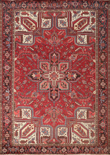 Vintage Wool Heriz Persian Area Rug 8x10