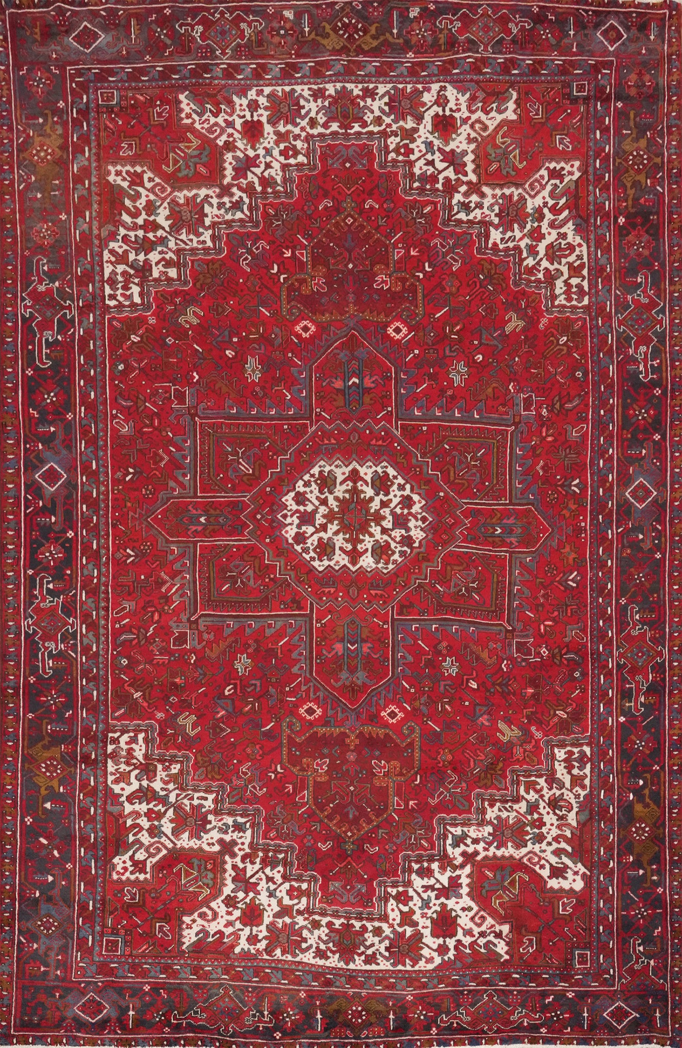Vegetable Dye Heriz Persian Area Rug 10x13