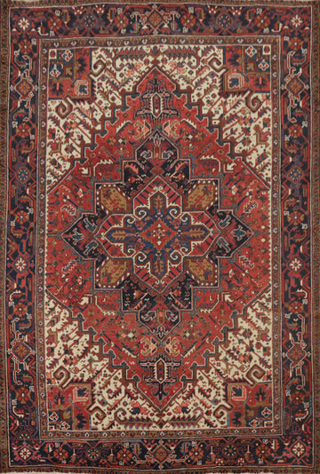 Vegetable Dye Heriz Persian Area Rug 7x9