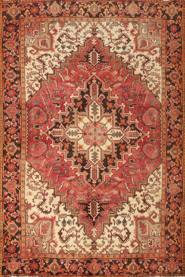 Vegetable Dye Heriz Persian Area Rug 7x9