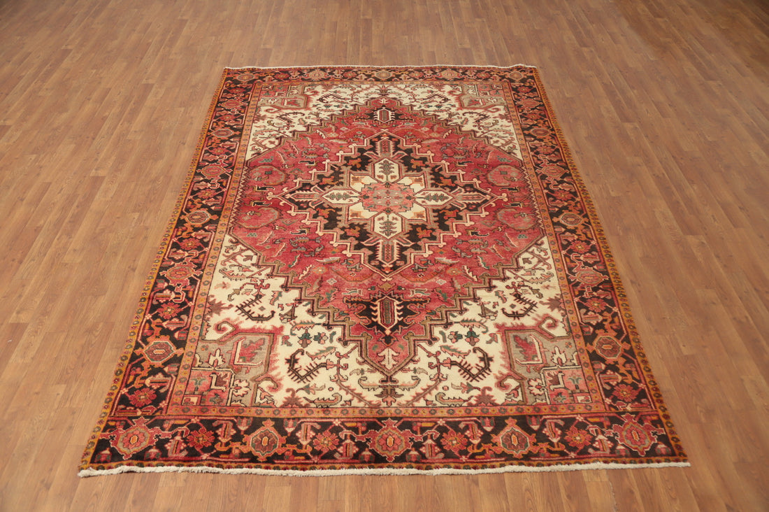 Vegetable Dye Heriz Persian Area Rug 7x9