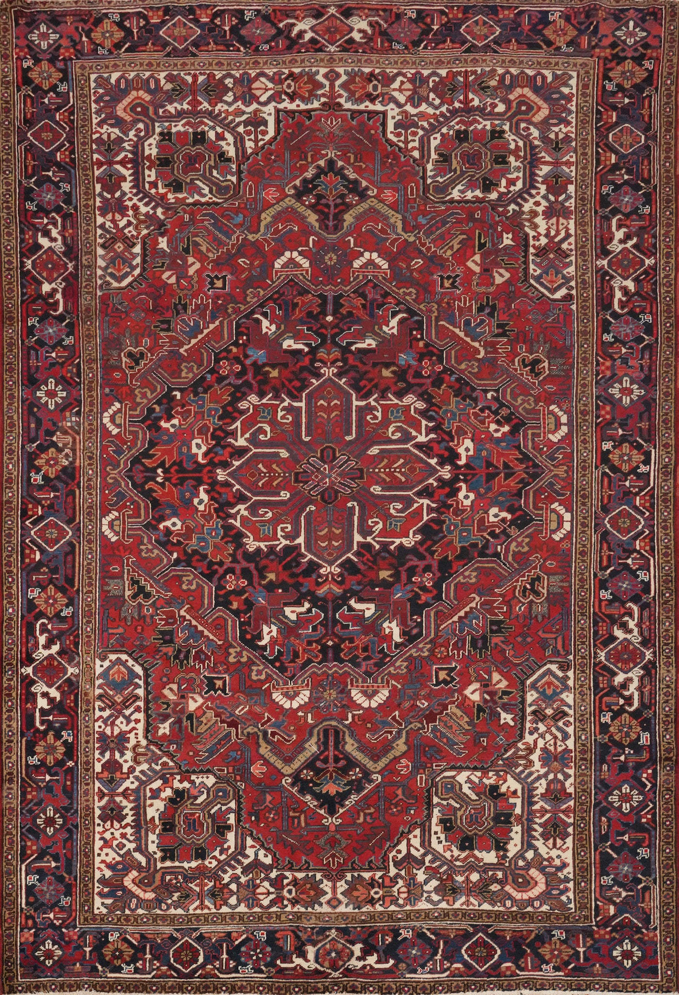 Vegetable Dye Heriz Persian Area Rug 8x11