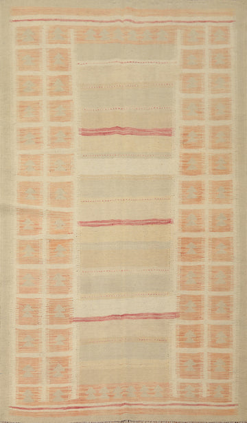 Tribal Wool Kilim Handwoven Area Rug 5x8