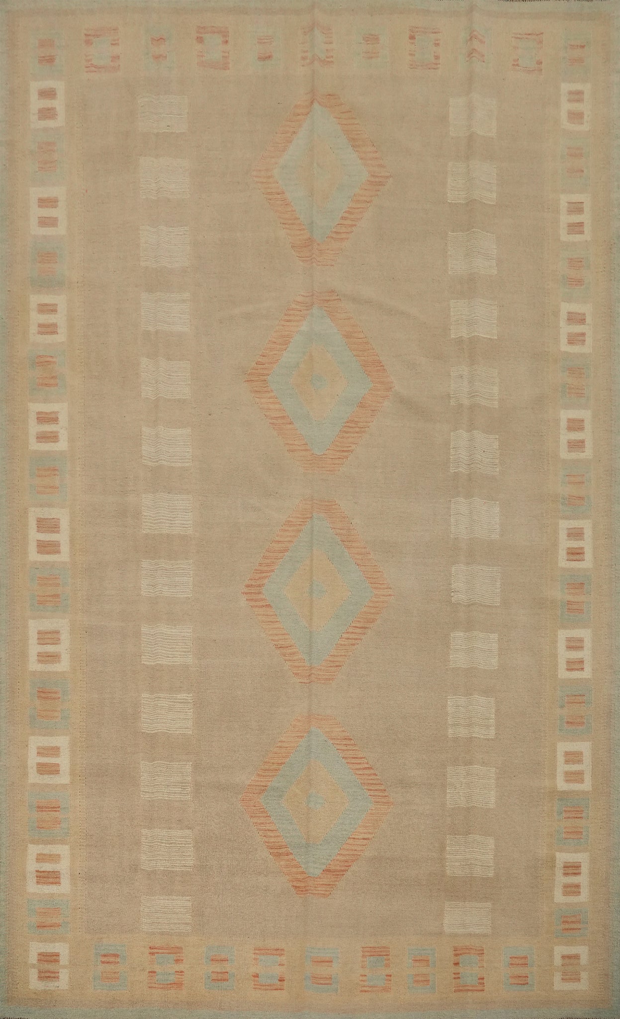 Tribal Wool Kilim Handwoven Area Rug 8x11