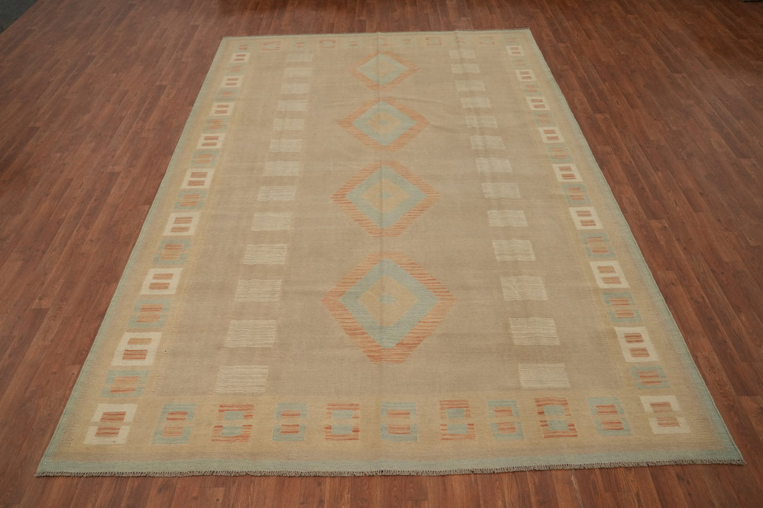Tribal Wool Kilim Handwoven Area Rug 8x11
