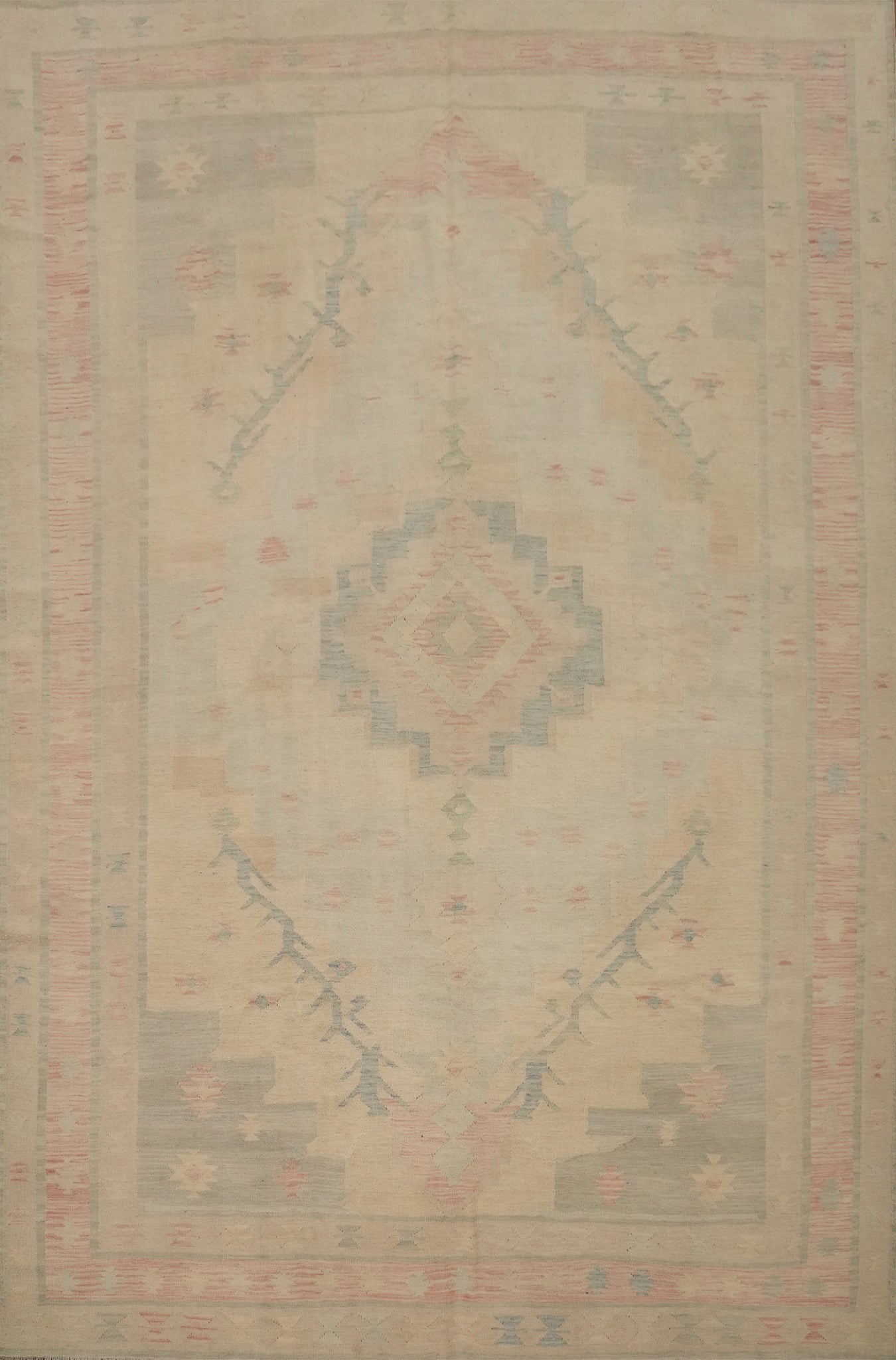 Geometric Kilim Flat Weave Area Rug 9x12