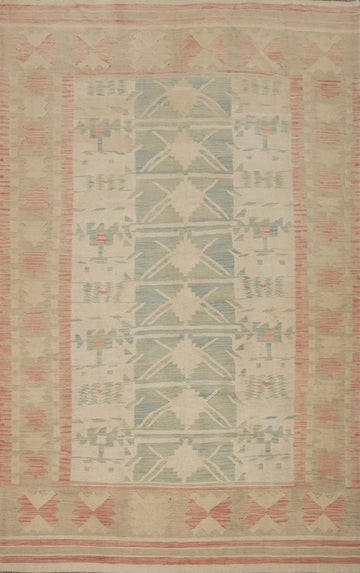Geometric Kilim Flat Weave Area Rug 7x10