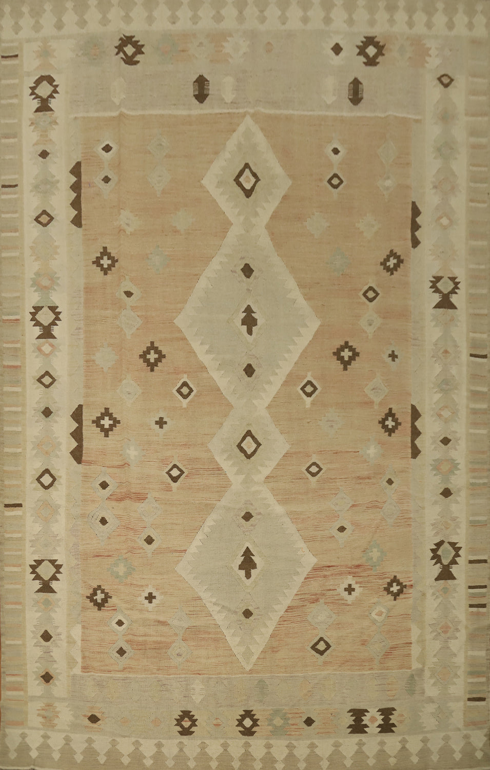 Tribal Wool Kilim Handwoven Area Rug 9x13
