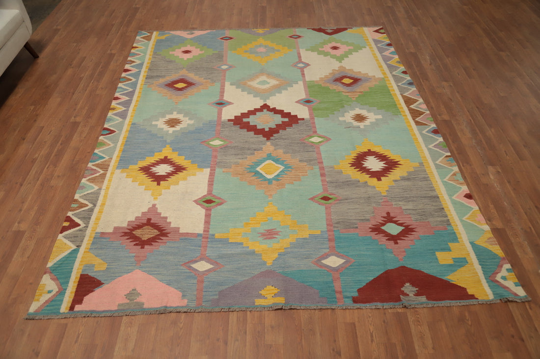 Vibrant Kilim Area Rug 8x10 Add a Splash of Color to Your Space