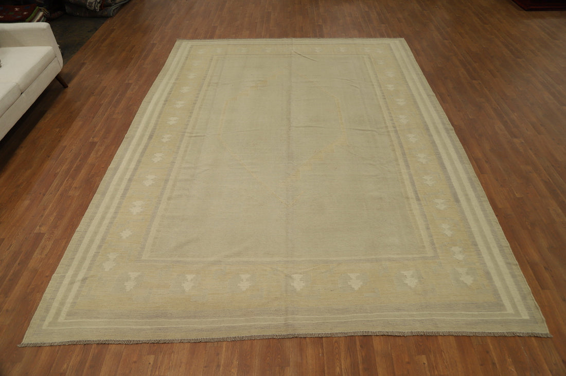 Vegetable Dye Kilim Handwoven Area Rug 9x12